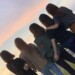 綺麗な景色を眺める仲良し女子大生グループ